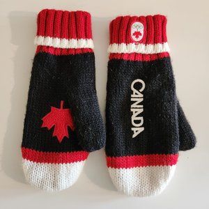 2010 Official Olympics Black HBC Mittens